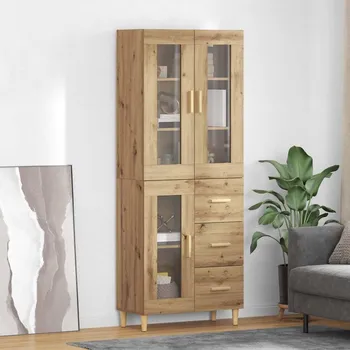 Organizace kuchyně Vysoký bufet Artisanový dub 69,5 x 34 x 180 cm kompozitní dřevo
