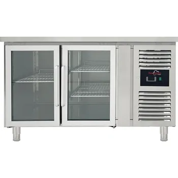 DASgastro Chladicí stůl se 2 skleněnými dvířky