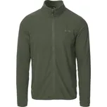 Pánská Fleecová mikina HI-TEC DAMIS II FULL ZIP M000260651 – Zelená L