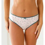 Blancheporte Sada 4 kalhotek midi s potiskem sedmikrásek modrá/růžová 42/44