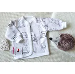 AMÁLKA Propínací kabátek teplákovina, kamarádi zvířátka Velikost: 56