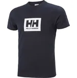 Pánské Tričko s krátkým rukávem HELLY HANSEN HH BOX T 53285_599 – Tmavě modrá S