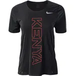 Dámské Tričko s krátkým rukávem NIKE W NK KENYA CITY SLEEK TOP SS CV0385-010 – Černá XS
