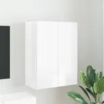 TV wall cabinet Nástěnný Vysoce lesklá bílá 59,5 x 31 x 80 cm