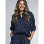 Zoso viskózová košile 3/4 rukáv Vera tmavě modrá Velikost: L