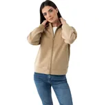 Dámská mikina se zipem VOLCANO-B-ELIA-CAMEL Hnědá XS