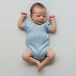 Baby Service Zavinovací kojenecké body mušelín Modrá Vel. 68