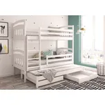 ADRK Furniture Třípatrová postel pro tři osoby ALDO 180x80 Třípatrová postel pro tři osoby ALDO