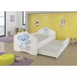 ADRK Furniture Dvojitá postel s matracemi CASIMO II BLUE BEAR 160x80 Dvojitá postel s matracemi CASIMO II