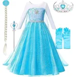 Frozen (Ledové království) Dětský kostým ELSA star s doplňky vel. XL (134-146)