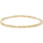 7 Angelic Eyes Náramek z hnědé perleti se 14 kt zlatými kuličkami Délka: 17 cm