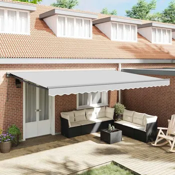 Markýza Rám markýzy Antracit 4 × 3 m Práškově lakovaná ocel