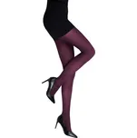 Dámské punčochové kalhoty s mikrovláknem fialová/tmavá 50 DEN Fuski Boma
