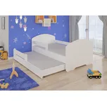 ADRK Furniture Dvojitá postel s bariérkou a matracemi PEPE II 160x80 Dvojitá postel s bariérkou a matracemi PEPE II