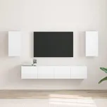 TV wall cabinet Nástěnný 2 pcs Lesklá Bílá 30 x 31 x 60 cm