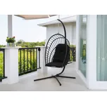 Skládací závěsné křeslo ERIS černé