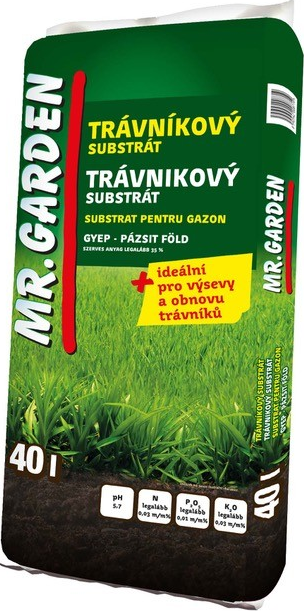 Mr. Garden AGRO Trávníkový substrát 50 l