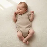 Baby Service Zavinovací kojenecké body mušelín Béžová Vel. 74
