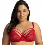 Ava 1824/1 Venus barbados červená krajková podprsenka s měkkými košíčky 100D SOFT
