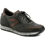 Koma 12M0825 černo hnědé pánské polobotky EU 45