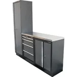 Matabro AKČNÍ SET Sestava 3 ks dílenského nábytku SET-CA01018 s nerezovou pracovní deskou MB-TGW53S
