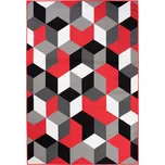 Dywany Chemex Maya Q545A šedý/červený…