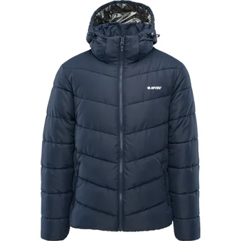 Pánská Zimní prošívaná bunda HI-TEC VARMI M000264390 – Tmavě modrá S