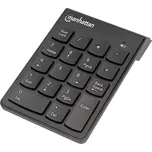 Bezdrátová numerická klávesnice 18 kláves černá