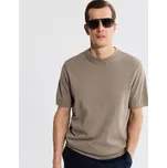 Reserved - Svetr s krátkým rukávem - béžová - 688HT-08X - 688HT-08X-XS