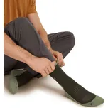 Pánské merino ponožky ICEBREAKER Mens Mer Hike+ Light Crew, Dark Loden/Lichen velikost: 44,5-46,5 (L)