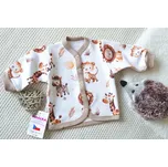 AMÁLKA Propínací kabátek teplákovina, zvířátka safari Velikost: 74