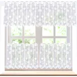 Forbyt Žakárová záclona s kroužky bílá…