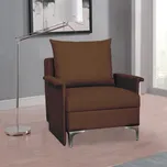 Rozkládací multifunkční křeslo + postel BARON - Hnědá