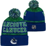 Outerstuff Dětská zimní čepice Vancouver Canucks NHL Puck Pattern Cuffed Pom