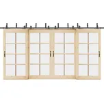 Sada příslušenství pro posuvné dveře 427 cm ocelová černá 3295752