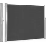 Skládací markýza 300x180 cm boční roleta paraván do zahrady na terasu antracit