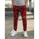 Červené pánské maskáčové tepláky Bolf KK04 - L