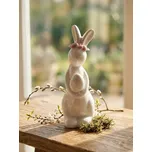 Sinsay - Velikonoční keramická figurka zajíčka s květinovou čelenkou - bílá - 851JG-00X - 851JG-00X-ONE