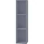 Regál na vinylové desky Platto, š. 34cm, šedá, 34 cm, 107 cm, 30 cm