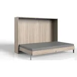 Vyklápěcí postel Juist horizontální 140X200Cm, barvy dubu, 140 cm, 200 cm