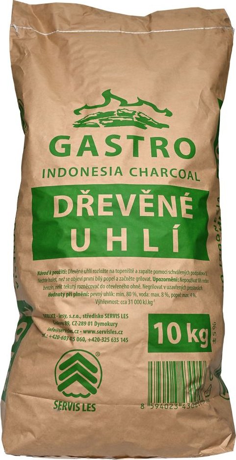 Servis Les Dřevěné uhlí GASTRO 10 kg
