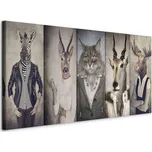 Malba NA Plátně Animal Masks I, vícebarevná, 100 cm, 40 cm, 1,2 cm