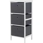 Regál Oliver 2, šedá, bílá, 37 cm, 80 cm, 30 cm