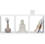 Nástěnná Police Tristano, bílá, 70 cm, 30 cm, 15,5 cm