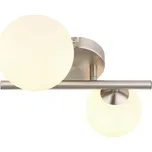 Nástěnné LED Svítidlo Riha1, opál, barvy niklu, 26 cm, 12,5 cm, 25 cm