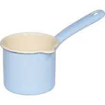 Smaltovaná konvička na mléko - 0,5 l - světle modrá