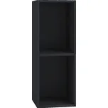 Regál na vinylové desky Platto, š. 34cm, černá, 34 cm, 72 cm, 30 cm