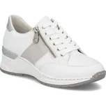 Dámské tenisky Rieker s polovičním zipem bílé N4322-80 36