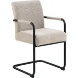 Židle s poručkami Adele, béžová, 50,5 cm, 84,5 cm, 64,5 cm