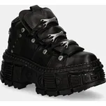 Kožené tenisky New Rock CRUST NEGRO + TANK CASCO NEGRO